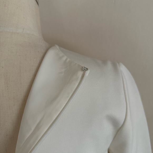 J. Crew 365 Combo Sheath Dress Navy Ivory Size 4 Style H3581 - Picture 6 of 11